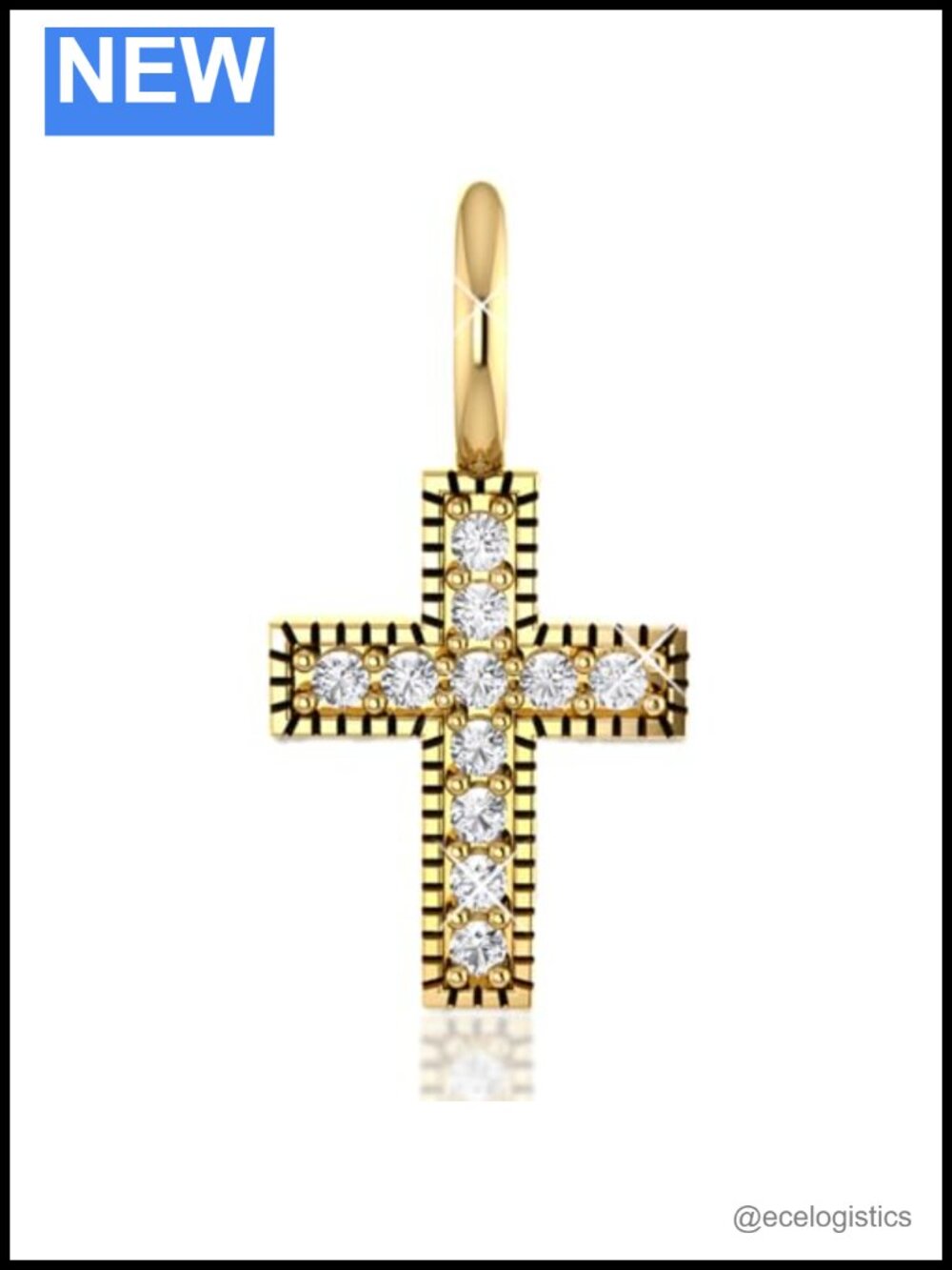 14k Solid Yellow Gold Hamsa Hand Charm Pendant for Necklace Bracelet